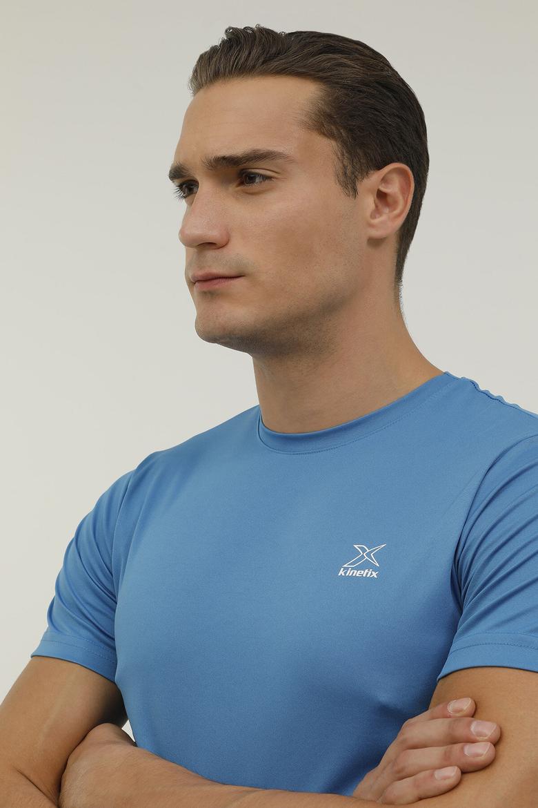  HOMME  SAXO  T-SHIRT MANCHE COURTE  M-SN97 BASIC PES C NECK T