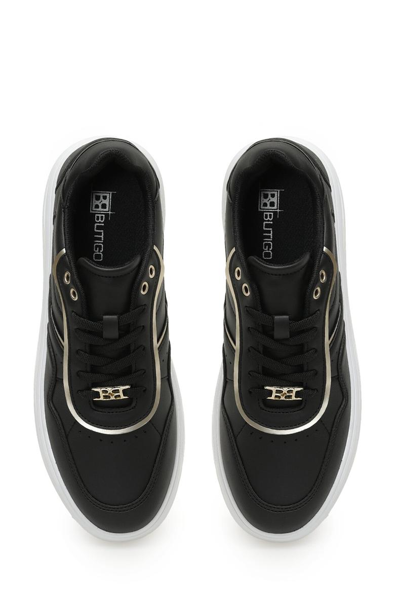  FEMME  NOIR  SNEAKER AVEC SEMELLE LARG  23K-062 3PR